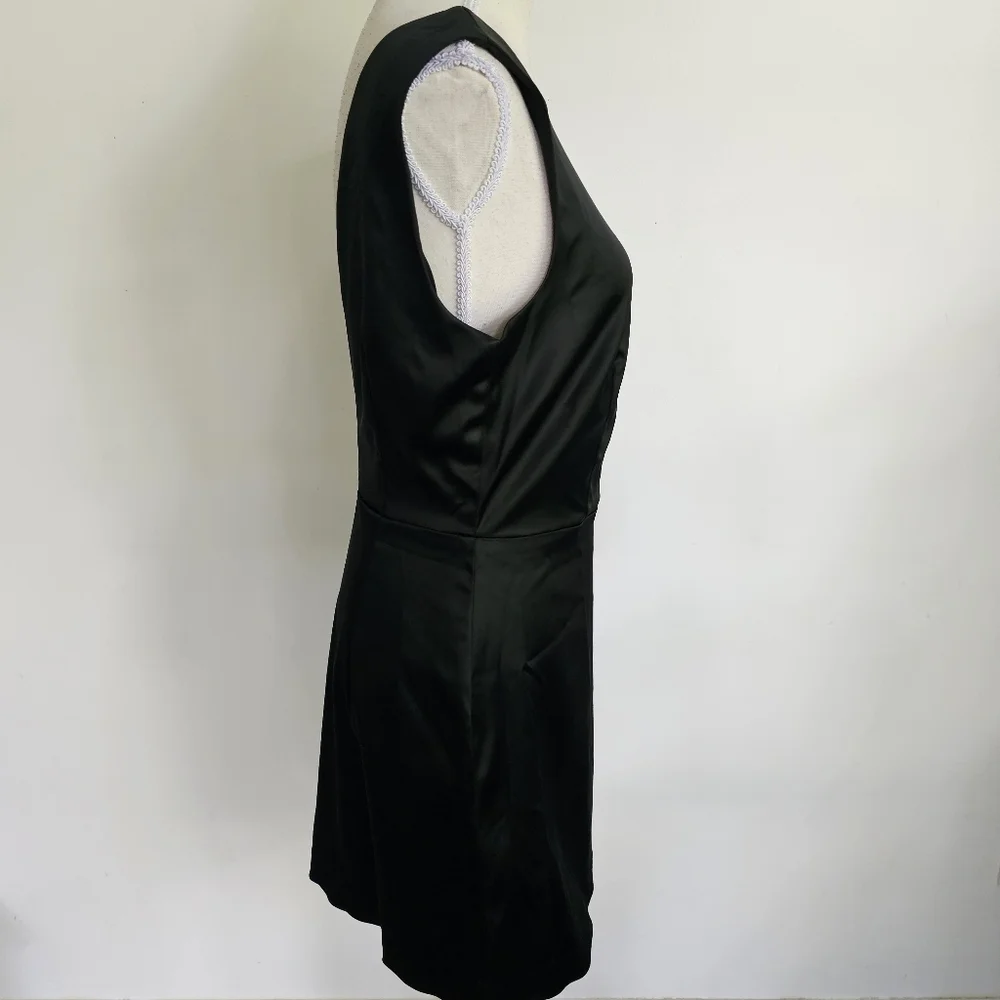 House of Harlow 1960 Black Satin Mini Dress